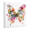 Stupell Industries Butterfly & Music Notes Wall Plaque Art Design by LSR Design Studio